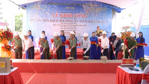 LỄ KHỞI CÔNG DỰ ÁN NHÀ KHÁCH CÔNG AN TỈNH KHÁNH HÒA